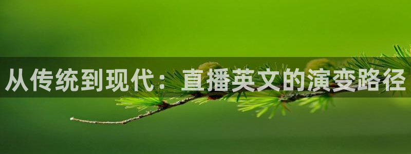 飞速直播吧jrs低调看直播nba：从传统到现代：直播英文的演变路径